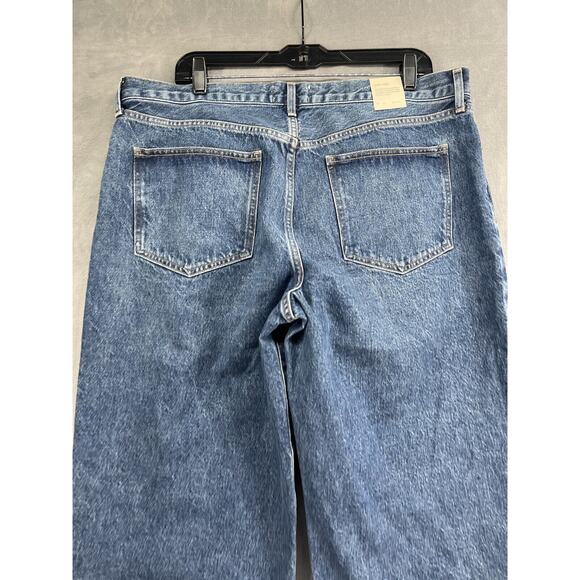 Agolde FUSION JEAN IN AMBITION Size 32 Low Rise Loose Straight Extended Hem - Picture 7 of 12